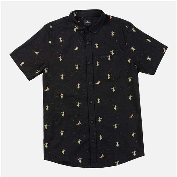 Rip Curl Hula Breach Kortærmet Skjorte Sort S Mand