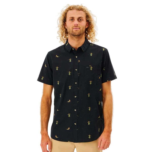 Rip Curl Hula Breach Kortærmet Skjorte Sort S Mand