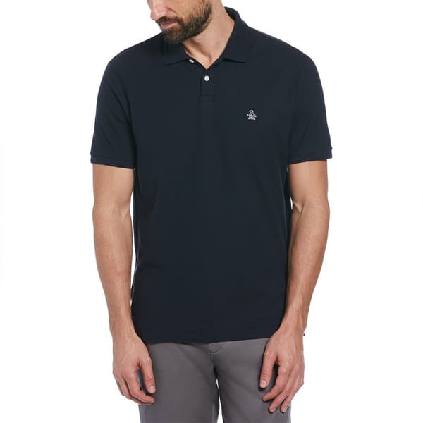 Original Penguin Daddy Organic Pique Kortærmet Polo Blå M Mand