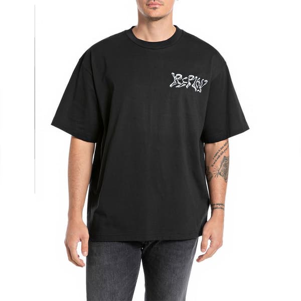 Replay M6879 .000.2660 T-shirt Med Korte ærmer Sort XL Mand