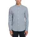 Miniatyrbillede 1 af 3: Original Penguin Solid Non Solid Crinkle Skjorte Med Lange ærmer Blå M Mand