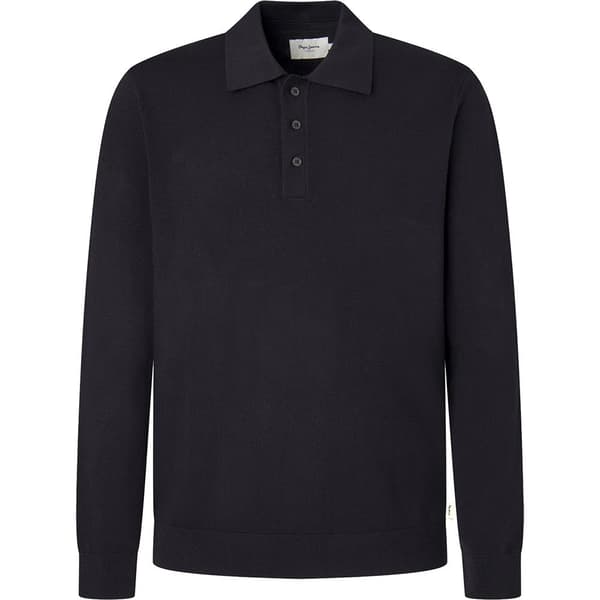 Pepe Jeans Malone Polo Med Lange ærmer Sort L Mand