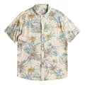 Miniatyrbillede 3 af 3: Quiksilver Lemnas Kortærmet Skjorte Beige XS Mand