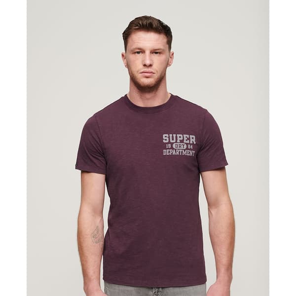 Superdry Athletic College Graphic T-shirt Med Korta ärmar Lila 2XL Man