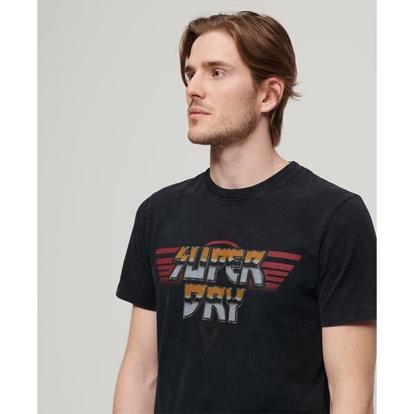 Superdry Rock Graphic Band T-shirt Med Korta ärmar Svart 2XL Man