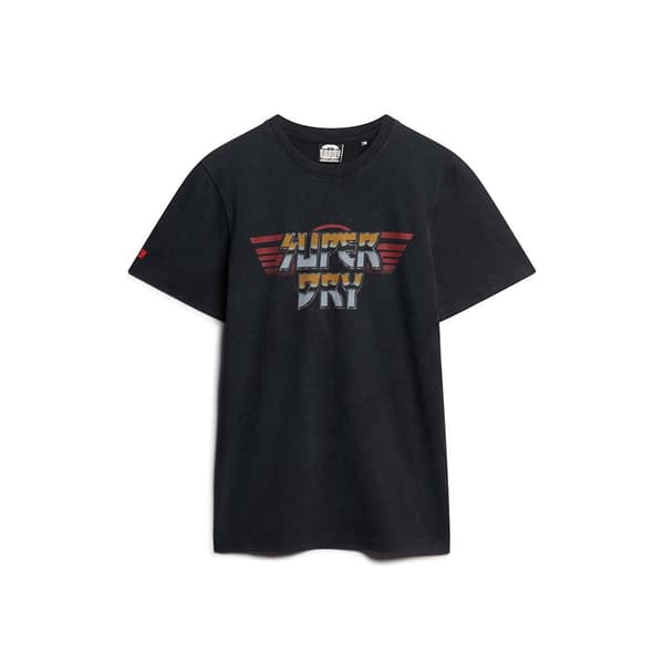 Superdry Rock Graphic Band T-shirt Med Korta ärmar Svart 2XL Man