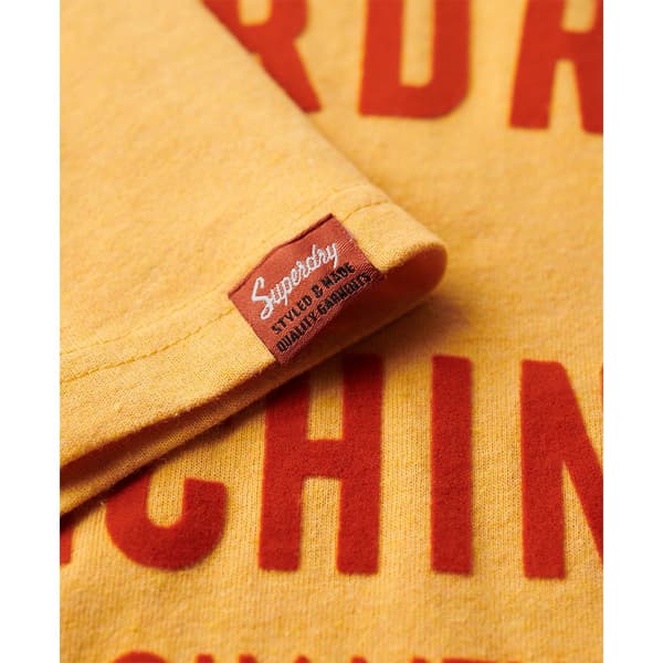 Superdry Workwear Flock Graphic T-shirt Med Korta ärmar Gul L Man
