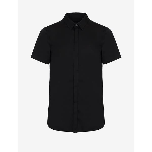 Armani Exchange 8nzcbf_zn10z Kortärmad Skjorta Svart L Man