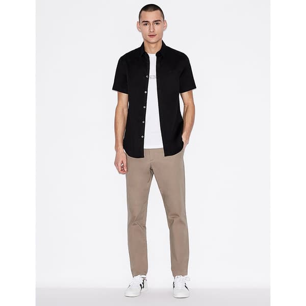Armani Exchange 8nzcbf_zn10z Kortärmad Skjorta Svart L Man