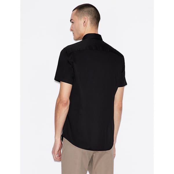 Armani Exchange 8nzcbf_zn10z Kortärmad Skjorta Svart L Man