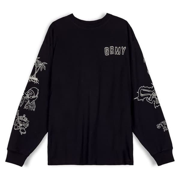 Grimey The Toughest Pitkähihainen T-paita Musta XL Mies