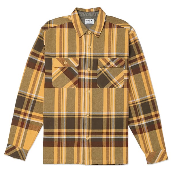 Hurley Santa Cruz Shorline Skjorte Med Lange ærmer Brun L Mand