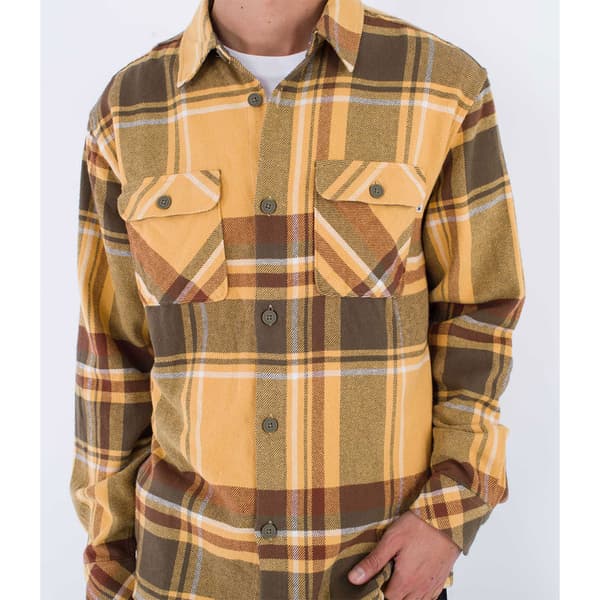 Hurley Santa Cruz Shorline Skjorte Med Lange ærmer Brun L Mand