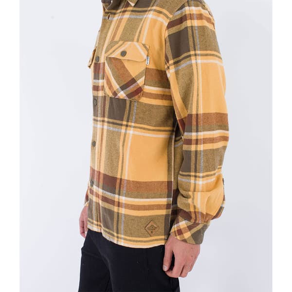 Hurley Santa Cruz Shorline Skjorte Med Lange ærmer Brun L Mand