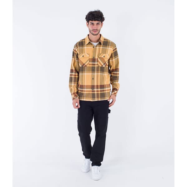 Hurley Santa Cruz Shorline Skjorte Med Lange ærmer Brun L Mand