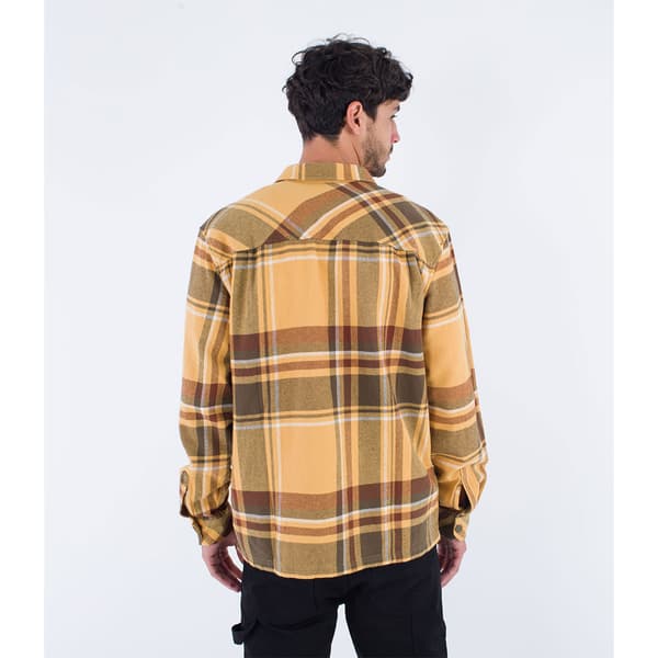 Hurley Santa Cruz Shorline Skjorte Med Lange ærmer Brun L Mand