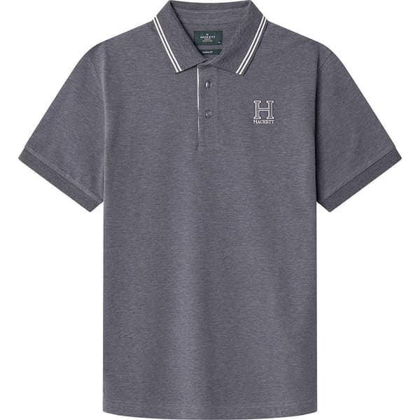 Hackett Heritage Lyhythihainen Pikeepaita Harmaa M Mies
