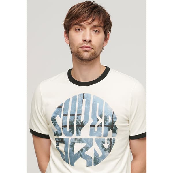 Superdry Photographic Logo T-shirt Med Korta ärmar Vit 2XL Man