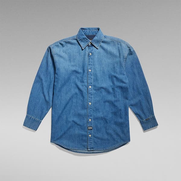 G-star D24563-d252 Skjorte Med Lange ærmer Blå XS Kvinde