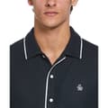 Miniatyrbillede 3 af 3: Original Penguin Button Front Textured Earl Kortærmet Skjorte Blå L Mand