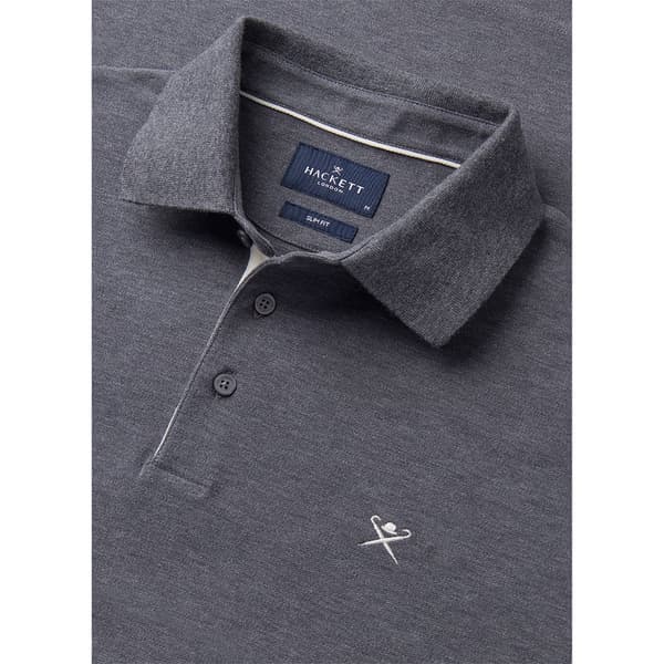 Hackett Brushed Kortærmet Polo Grå L Mand