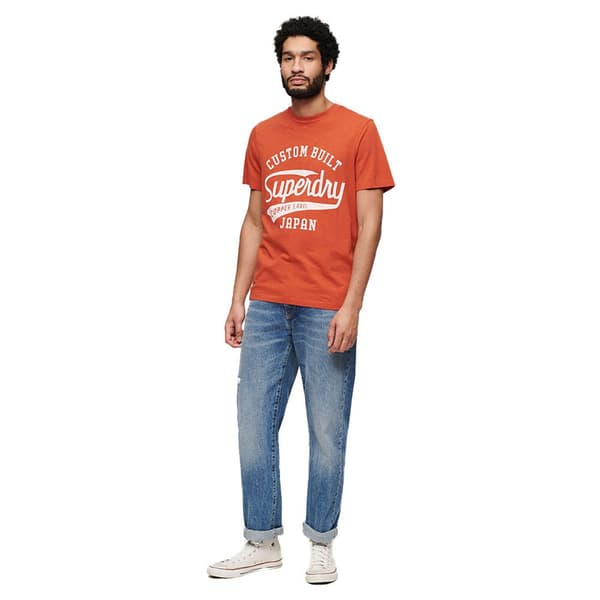 Superdry Copper Label Script Lyhythihainen T-paita Oranssi XL Mies