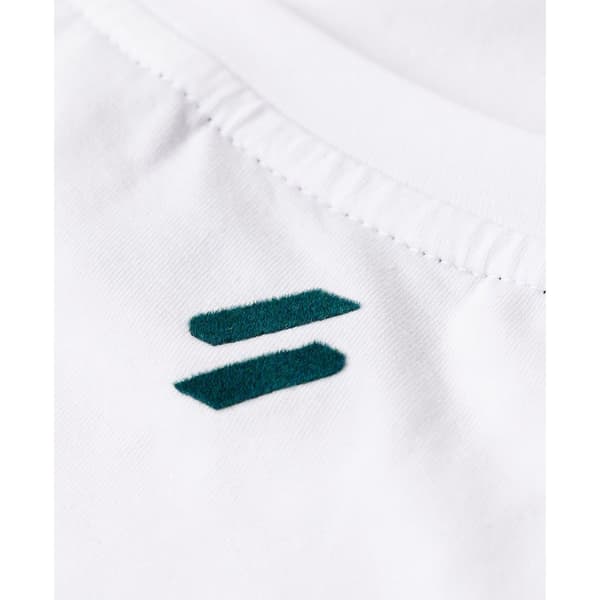 Superdry Sport Luxe Graphic Fitted T-shirt Med Korta ärmar Vit M Kvinna