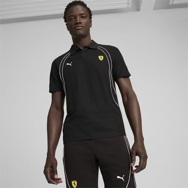 Puma Ferrari Race Kortärmad Polotröja Svart XL Man