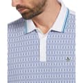 Miniatyrbild 3 av 3: Original Penguin Jacquard Interlock Mini Lines Kortärmad Polotröja Vit M Man