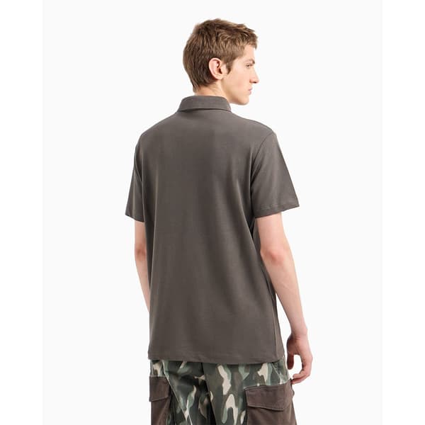 Armani Exchange 6dzfac-zj9sz Kortärmad Polotröja Grå M Man