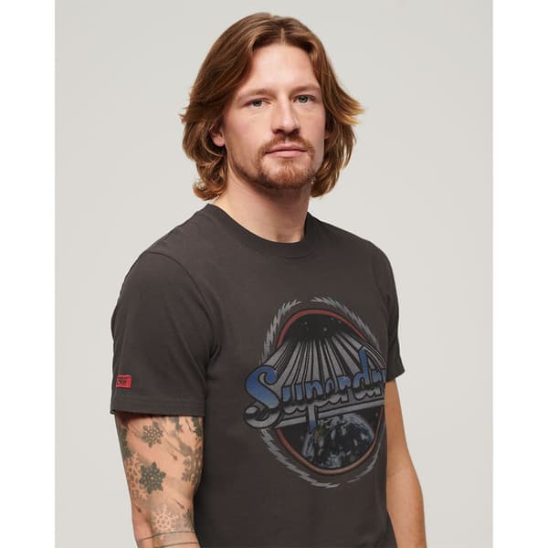 Superdry Rock Graphic Band T-shirt Med Korta ärmar Brun L Man