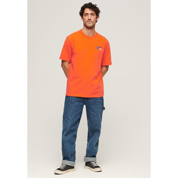Superdry Sportswear Logo Loose T-shirt Med Korta ärmar Orange S Man