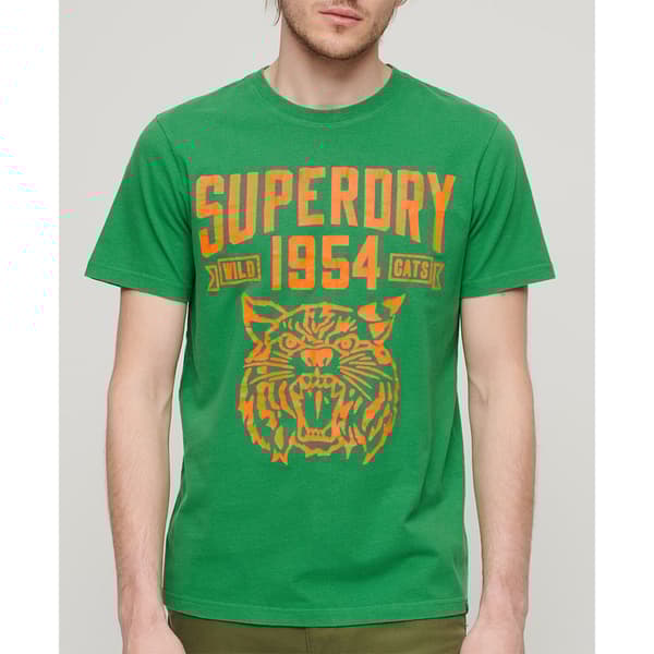 Superdry Track & Field Ath Graphic T-shirt Med Korta ärmar Grönt S Man