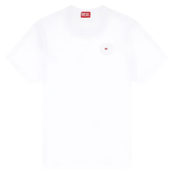Diesel T Adjust Microdiv T-shirt Med Korta ärmar Vit L Man