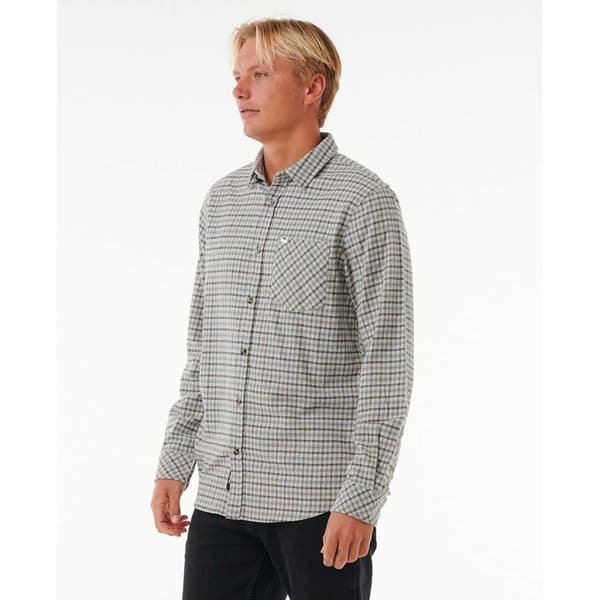 Rip Curl Classic Surf Checked Skjorte Med Lange ærmer Grå S Mand