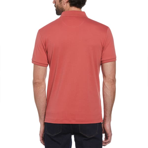 Original Penguin Daddy Organic Interlock Sticker Pete Kortärmad Polotröja Röd M Man