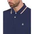 Miniatyrbillede 2 af 2: Original Penguin Tipped Organic Pique Sticker Pete Kortærmet Polo Blå M Mand