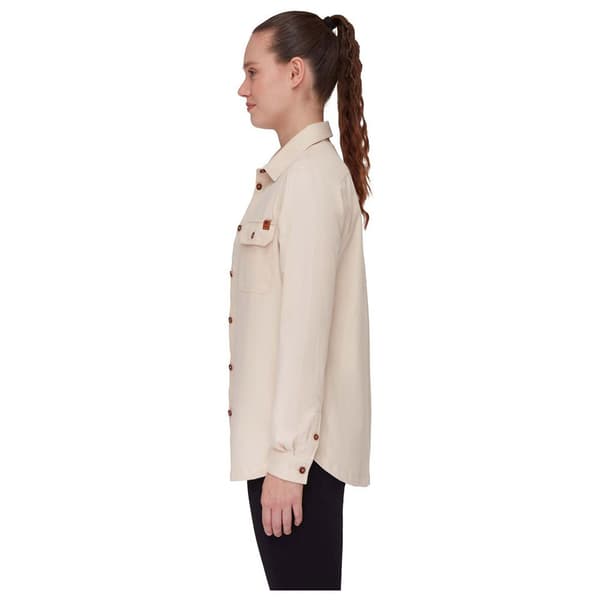Mammut Tamaro Undyed Skjorta Med Långa ärmar Beige S Kvinna