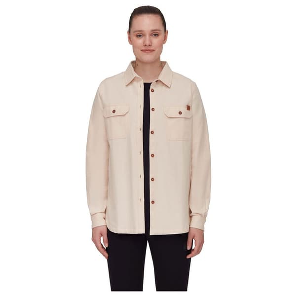 Mammut Tamaro Undyed Skjorta Med Långa ärmar Beige S Kvinna
