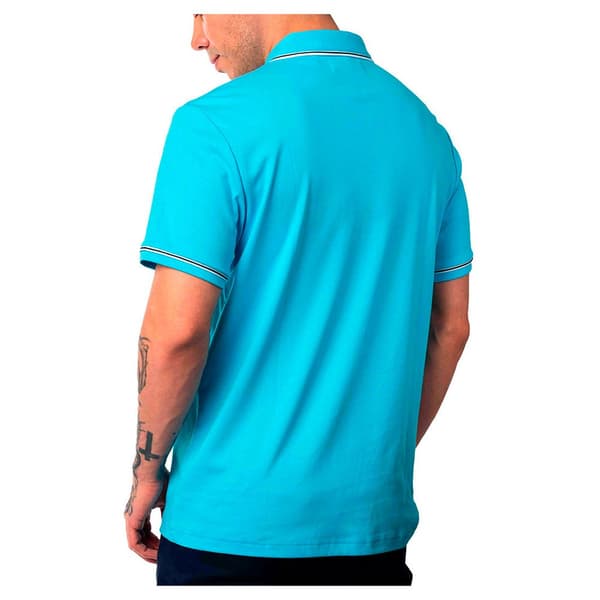 Original Penguin Earl Organic Interlock Kortärmad Polotröja Blå L Man