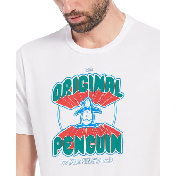 Original Penguin Graphic 3d Tv Pete T-shirt Med Korta ärmar Vit L Man