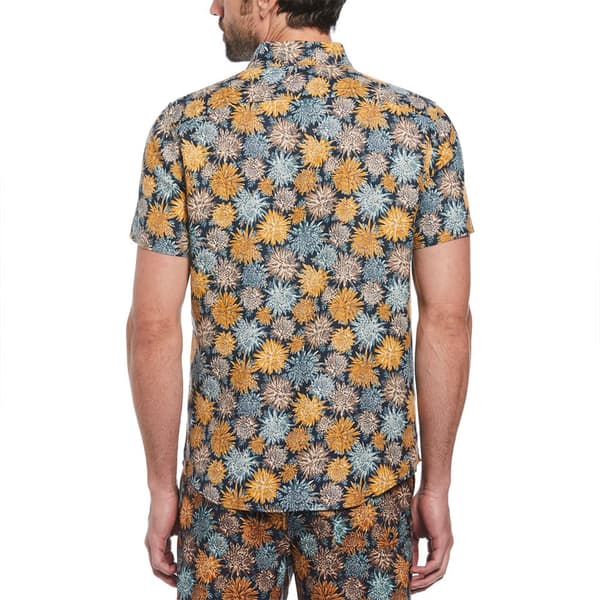 Original Penguin Linen Aop Floral Kortärmad Skjorta Flerfärgad M Man