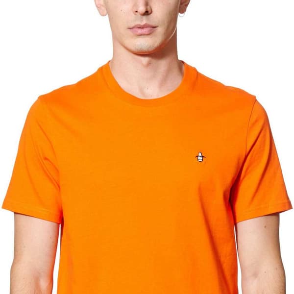 Original Penguin Organic Tv Pete T-shirt Med Korta ärmar Orange M Man