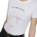 Miniatyrbillede 1 af 2: Equestro Jumping Diamonds T-shirt Med Korte ærmer Hvid XS Kvinde