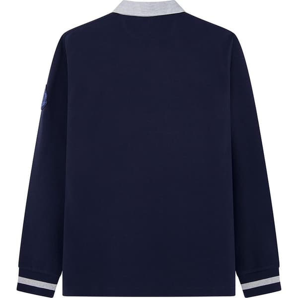 Hackett Hm570833 Pikétröja Med Lång ärm Blå M Man