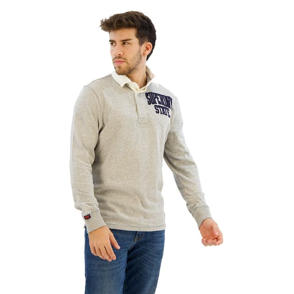 Superdry Vintage Athletic Rugby T-paita Harmaa L Mies