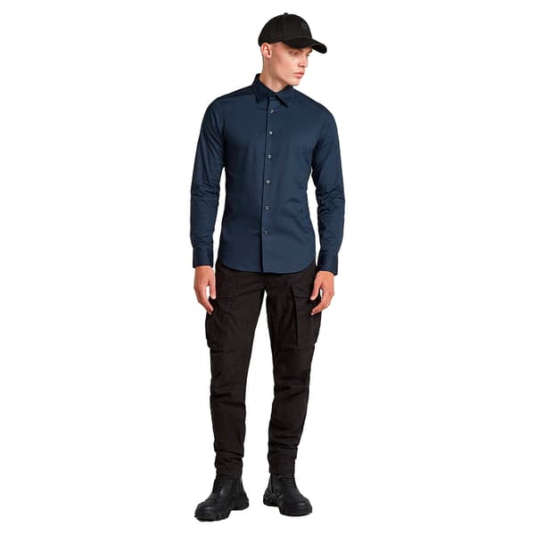 G-star D19088-2202 Skjorte Med Lange ærmer Blå XS Mand