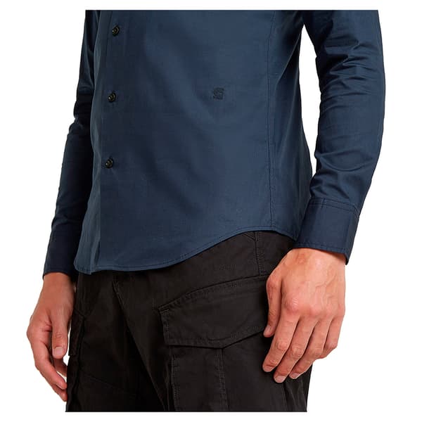 G-star D19088-2202 Skjorte Med Lange ærmer Blå XS Mand