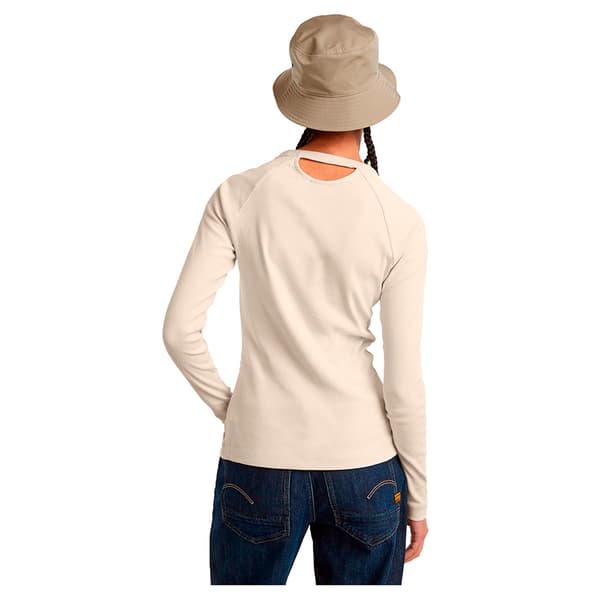 G-star Keyhole T-shirt Med Lange ærmer Beige XL Kvinde