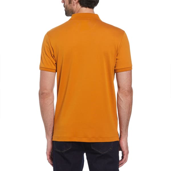 Original Penguin Daddy Organic Interlock Sticker Pete Kortärmad Polotröja Orange L Man
